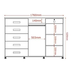 Cômoda Max 2024 06 Gavetas 02 Portas Lukaliam Móveis - 6