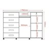 Cômoda Max 2024 06 Gavetas 02 Portas Lukaliam Móveis - 6