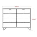 Ver imagem 4 de Cômoda Premium Lukaliam - Branco Brilho