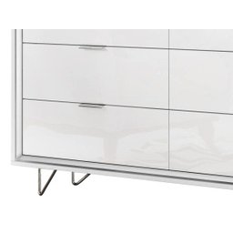 Cômoda Premium Lukaliam - Branco Brilho - 3