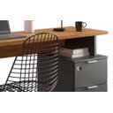 Ver imagem 4 de Mesa Escrivaninha 2 Gavetas Módulo 1 Office Alessa - Lukaliam Móveis