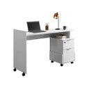 Ver imagem 5 de Mesa Escrivaninha 2 Gavetas Módulo 1 Office Alessa - Lukaliam Móveis