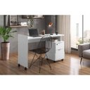 Ver imagem 1 de Mesa Escrivaninha 2 Gavetas Módulo 1 Office Alessa - Lukaliam Móveis