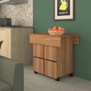 Ver imagem 4 de Mesa Tampo Dobrável 4 Bancos 80cm Montana B100