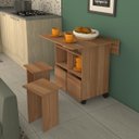 Ver imagem 5 de Mesa Tampo Dobrável 4 Bancos 80cm Montana B100