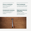 Ver imagem 5 de Suporte para Pia de Parafusar 6 Un Mão Francesa 50cm Preto Grapa Parede Granito Balcão Microondas