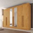 Ver imagem 1 de Guarda Roupas 6 Portas Alba Plus com Espelho 100% Mdf – Mademarcs