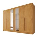 Ver imagem 2 de Guarda Roupas 6 Portas Alba Plus com Espelho 100% Mdf – Mademarcs