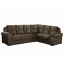 Ver imagem 2 de Sofá de Canto Rubi 5 Lugares Suede 2,67x2,02m Base Removível Sofá Casa