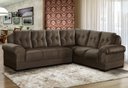 Ver imagem 1 de Sofá de Canto Rubi 5 Lugares Suede 2,67x2,02m Base Removível Sofá Casa