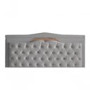 Ver imagem 2 de Kit Barcelona Cabeceira de Cama Painel e Calçadeira Baú Queen 160 Cm Suede Prata do Lar Móveis e