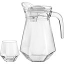 Ver imagem 1 de Jogo 5 Peça Jarra/copos Água Syco Tampa Acrilico Vidro 1,4l/330ml