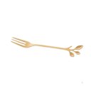 Ver imagem 2 de Conjunto 6 Talheres Aço Inox Dourado Leaves