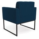 Ver imagem 7 de Poltrona Decorativa Industrial Preto Kit 2 Elisa Bouclê Azul D03 - D'Rossi