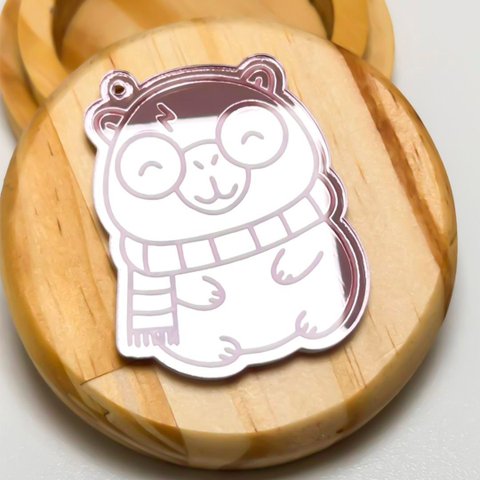 Kit 05 Chaveiros Acrílico Espelhado 5,4cm:bc-0018