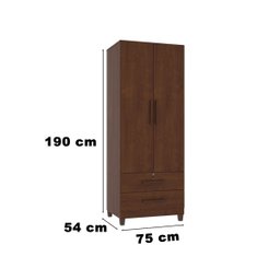 Guarda-Roupa Ubatuba Ipê - Mirarack Móveis - 3