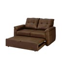 Ver imagem 5 de Sofá Cama 2 Lugares Casal 1,60 Mts Artplas Tiffany Matrix Cor:sintetico Florença Caramelo