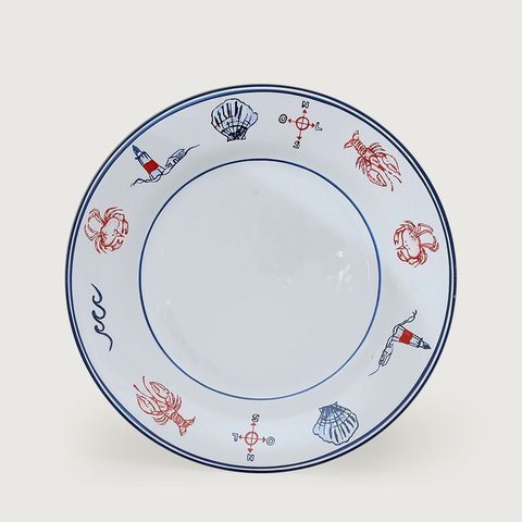 Jogo De 6 Pratos De Jantar Farol De Noronha