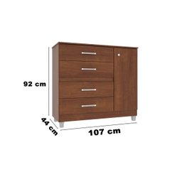 Cômoda Florence Max Ipê – MiraRack Móveis - 3 Cômoda Florence Max Ipê – MiraRack Móveis - 3