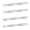 Ver imagem 1 de Kit 4 Puxadores 49,3cm para Balcão Cozinha 150cm Veneza Multimóveis Mp3086 Branco