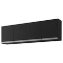 Ver imagem 1 de Armário de Cozinha Aéreo Andréia 150cm 4 Portas Preto - Desk Design