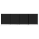 Ver imagem 2 de Armário de Cozinha Aéreo Andréia 150cm 4 Portas Preto - Desk Design