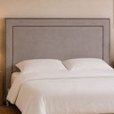 Ver imagem 1 de Cabeceira para Cama Box King 195cm Line Veludo Nobre Avelã- Sallar Home