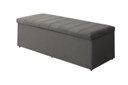 Ver imagem 1 de Calçadeira Baú Vitoria 100 cm Suede Cinza