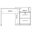 Ver imagem 4 de Mesa Home Office Atlanta Max 2 Gavetas Canela Casa K