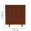 Ver imagem 2 de Cabeceira Estofada Cama Box Solteiro 100cm Espanha Suede Terra Cota- Mabe Magazine