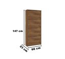 Ver imagem 4 de Sapateira Vertical Anne 04 Portas Canela Mira Rack