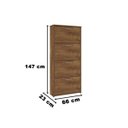 Ver imagem 4 de Sapateira Vertical Anne 04 Portas Canela Mira Rack