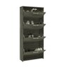Sapateira Vertical Anne 04 Portas Canela Mira Rack - 3