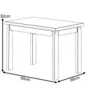 Ver imagem 3 de Mesa 88 X 88 com 4 Cadeiras Safira Cor Tabaco