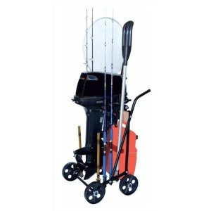 Carrinho para Motor de Popa até 25Hp 4Rodas com Sup Organizador