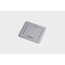 Ver imagem 3 de Caixa de Tomada Embutir Mesa 2 Tomadas Flex Tampa Retrátil Cinza