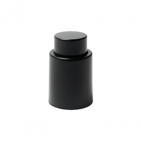 Tampa de Pressão para Garrafas de Vinho Ø 4,7 X 7,2 Cm Preto Brinox