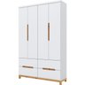 Guarda-roupa Henn Alegria - 4 Portas - Branco - (221 X 140 X 43cm) - 1
