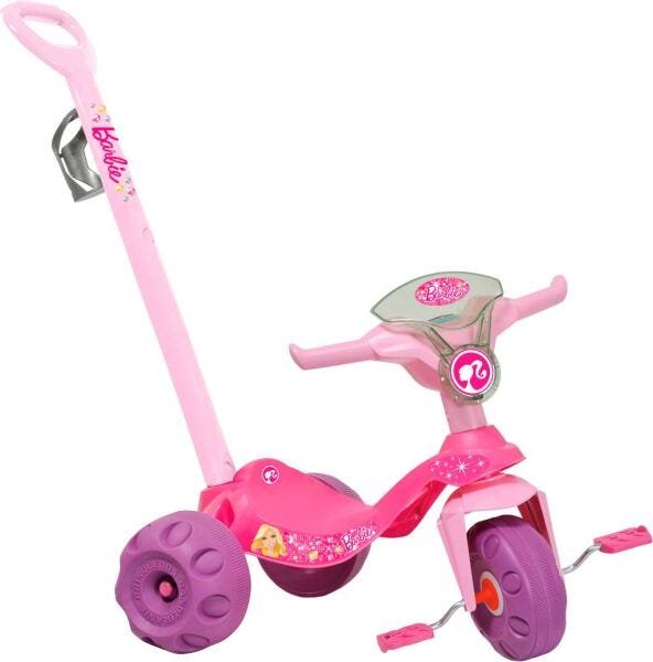 Triciclo Infantil Bandeirante Mototico - Com Empurrador Rosa