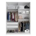 Ver imagem 2 de Guarda Roupa Solteiro com Espelho 2 Portas Terrazo MDF BP Yescasa