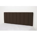 Ver imagem 1 de Cabeceira Estofada Queen Vertically 160x60cm Na Cor Marrom Escuro - Produto em MDF de Alta Qualidade