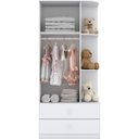Ver imagem 3 de Guarda-Roupa Henn Labirinto - 2 Portas - Branco - (180 X 80 X 40cm)