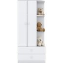 Ver imagem 2 de Guarda-Roupa Henn Labirinto - 2 Portas - Branco - (180 X 80 X 40cm)