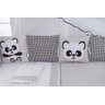 Kit Protetor de Berço Trança Panda 11 Peças Menino/ Menina - 4