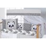 Kit Protetor de Berço Trança Panda 11 Peças Menino/ Menina - 2
