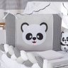 Kit Protetor de Berço Trança Panda 11 Peças Menino/ Menina - 3