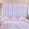 Cortina Para Quarto De Bebê Menina - Nuvem - Rosa - 2