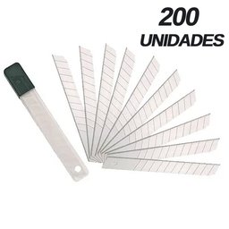 20 Caixas de Lamina Larga para Estilete 18mm X 0,37mm 200 Peças - Starfer - 1
