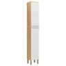 Paneleiro Simples Ronipa Napoli Prime 2 Portas - Amendoa/off White - 1