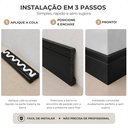 Ver imagem 4 de Kit 2 Barras Rodapé de Poliestireno 7cm Altura Barra 2m